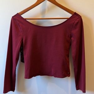 Women’s American eagle crop top, lace back, size medium